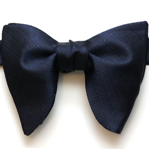 Dark Navy Big Butterfly Self-Tied Bow tie - Picture 1 of 5